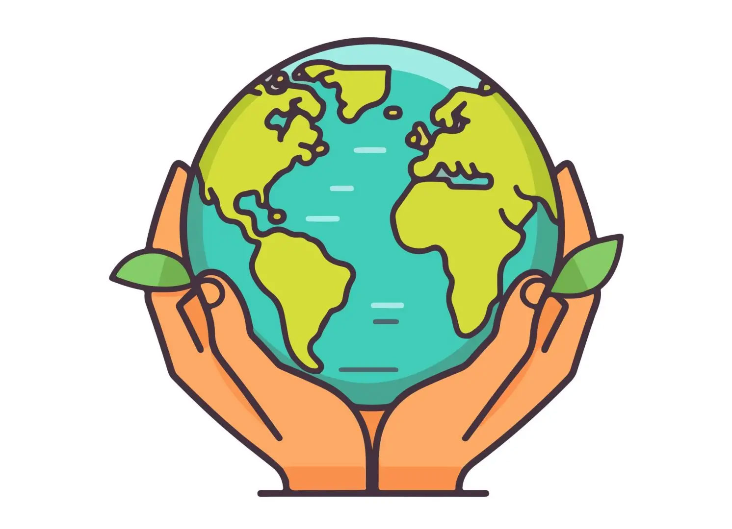 Mains qui tiennent une terre