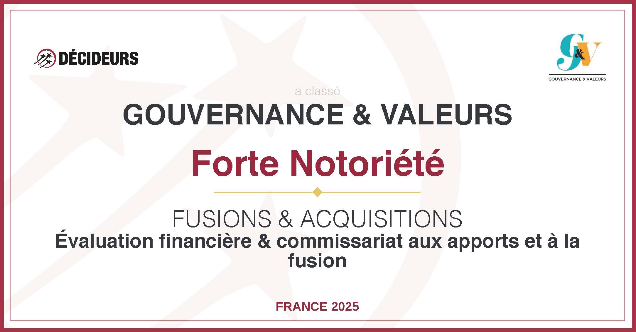 Classement Décideurs 2025 - 2